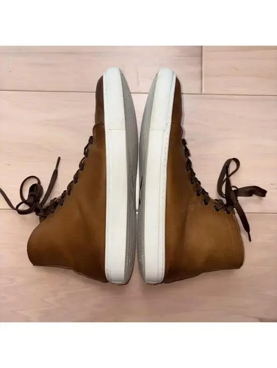 Thursday Boot Co Premier High Top Sneaker Brown Leather Men’s Size 9 - Picture 2 of 8